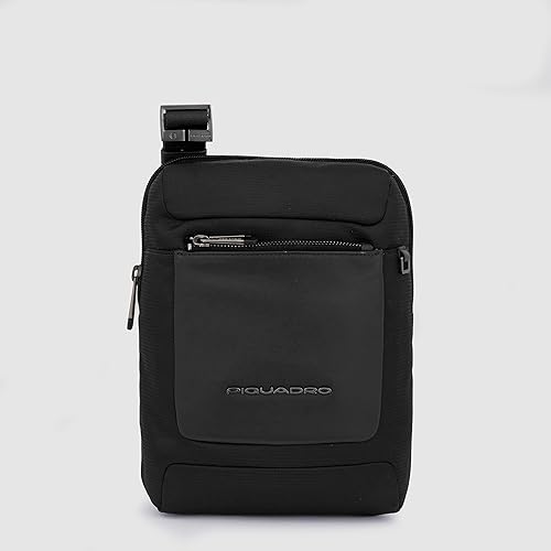 PIQUADRO Macbeth Large Leather and Fabric Bag for iPad 11 Inches