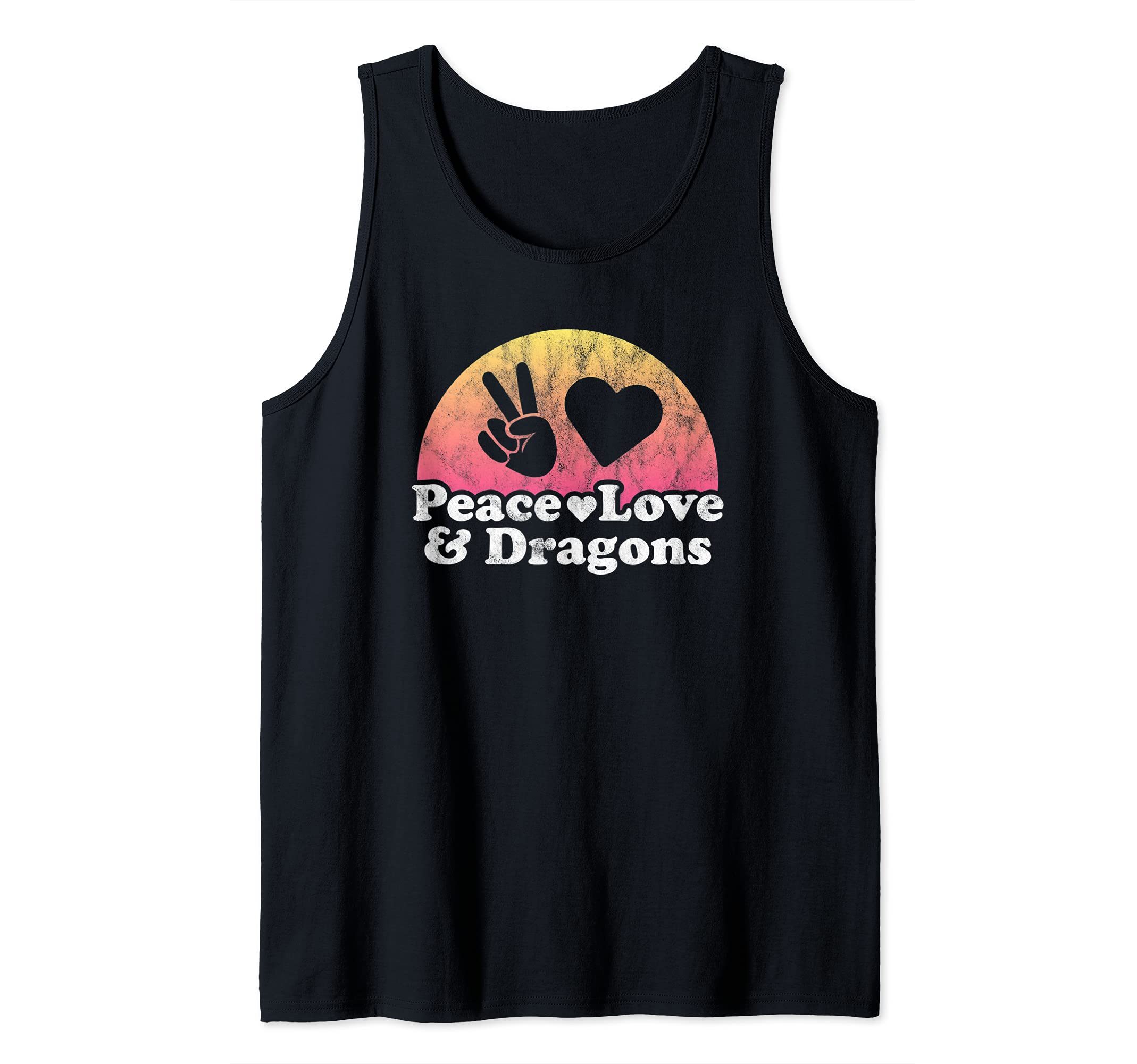 Peace Love and Dragons Dragon Tank Top