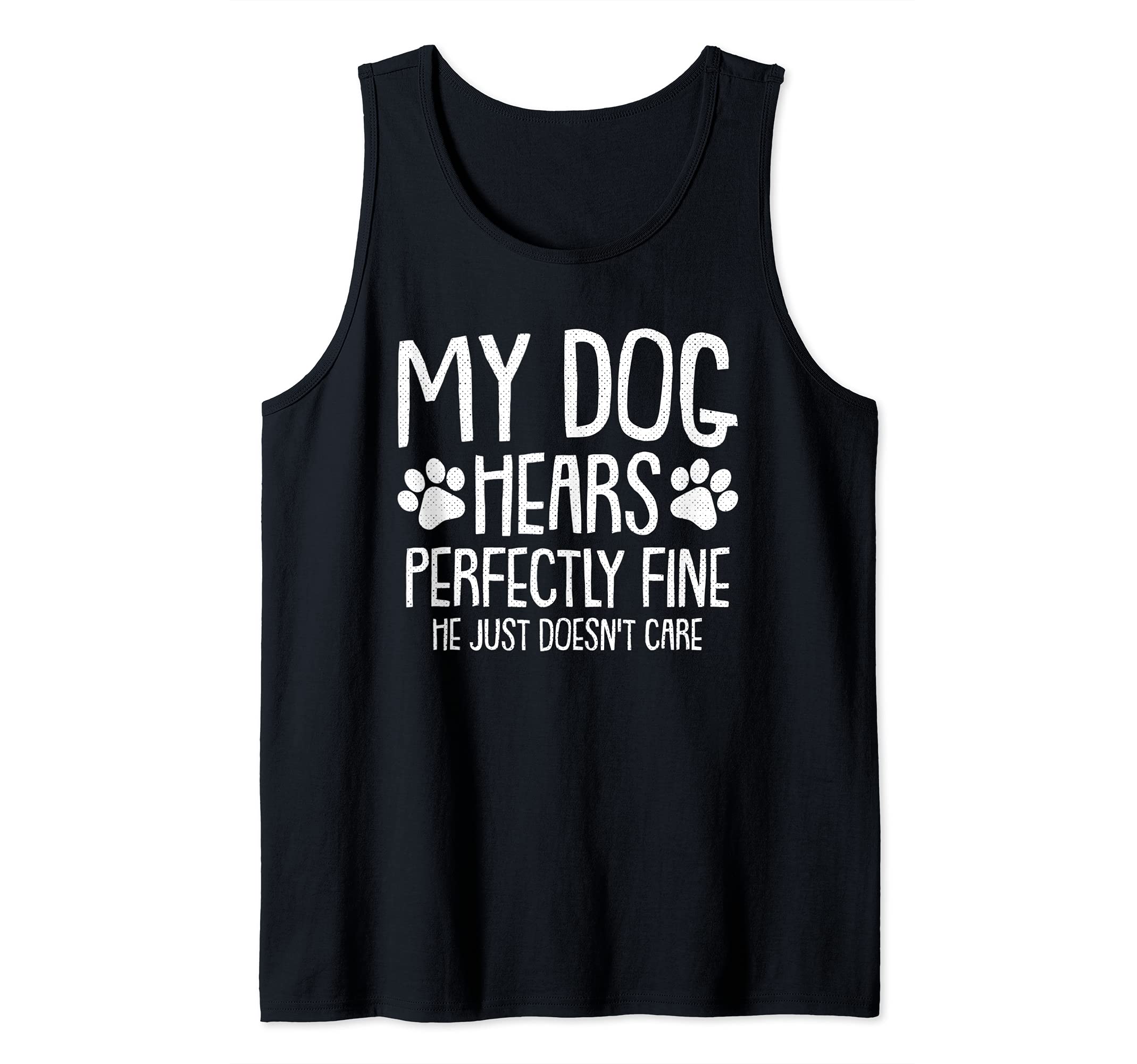 My Dog Funny Humor Paw Print Doggie Puppy Animal Pet Lover Tank Top