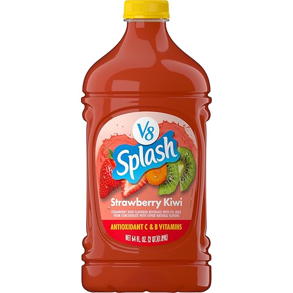 V8 SPLASH STRAWBERRY KIWI FLAVORED JUICE BEVERAGE, 64...