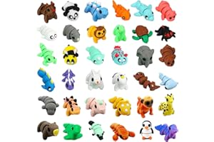 25Pcs Mini 3D Printed Animals Figurines Set – Flexible Poseable Fidget Toys, Mystery Collectible Toys, Party Favors, Stress R