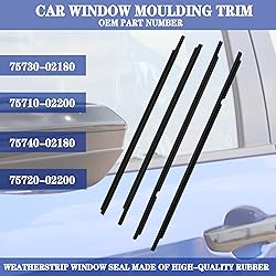 YzusGomumu 4Pcs Window Moulding Trim Weatherstrip