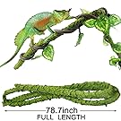 Mokook Jungle Vines Decor for Lizards, Frogs, Snakes and More Reptiles, Aseptic and Adjustable Design, 6.56 Feet Full Length