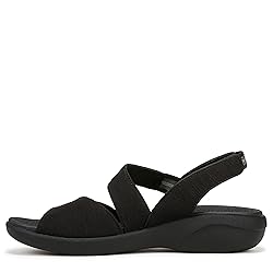 LifeStride Women's Cheerful Sandal Black 8 W
