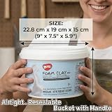 BOHS White Air Dry Clay Pro 3 lbs Modeling Squishy Arts Craft Kit view 8