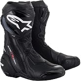 Alpinestars Supertech R Vented Racing Motorcycle Boots, CE-Certified, Lightweight, Advanced Ventilation &amp; Grip