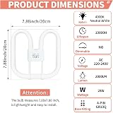 Liuyife GR10Q 28W 4-Pin CFL 4000K Neutral White 20x20cm Recessed Light view 2