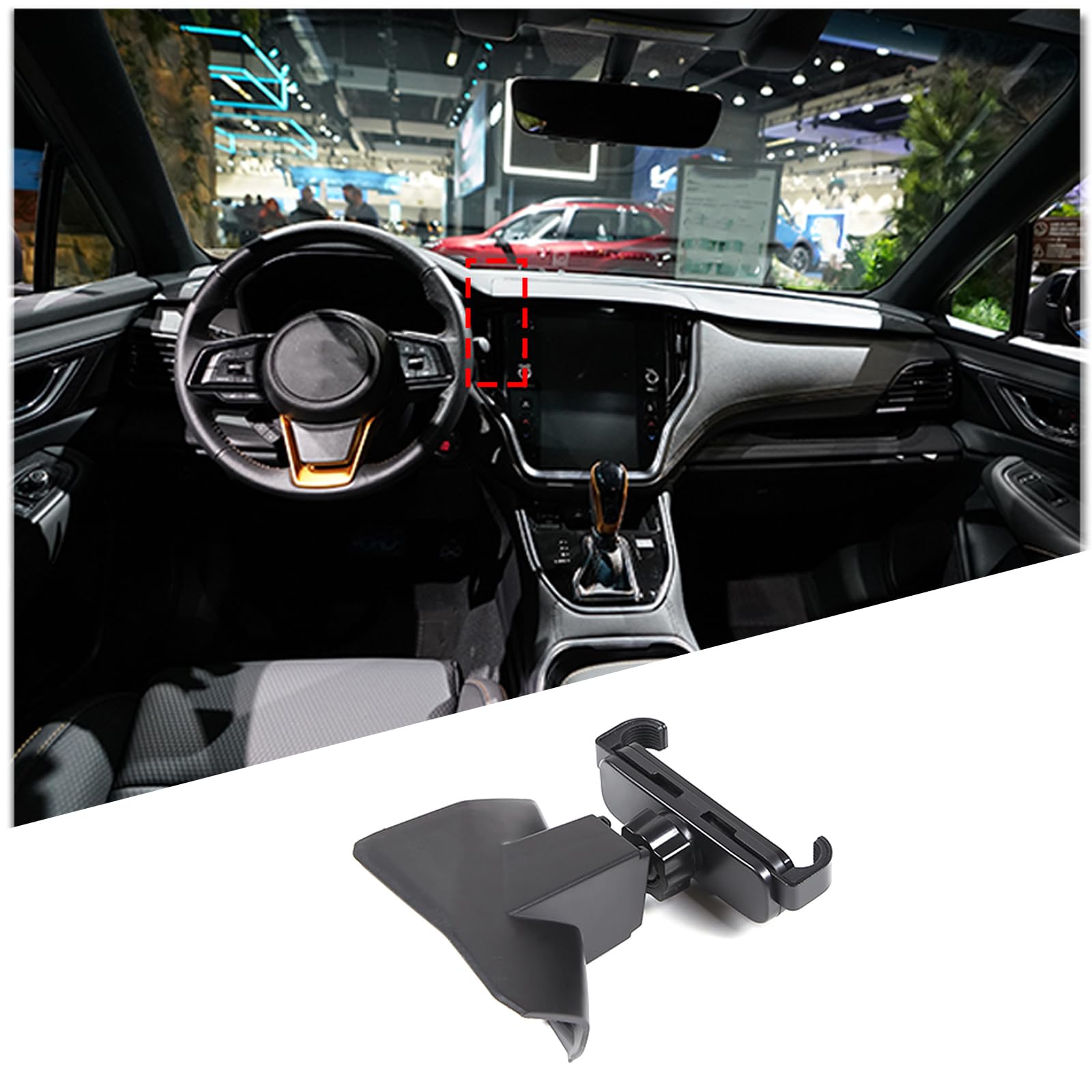 Photo 1 of HIRUFAIT Phone Mount for Subaru Outback 2010-2014, Phone Holder Mount with Self-Adhesive Base for Dashboard, Compatible with iPhone & All Smartphones