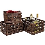 LYDWOO8D Storage Crate Decorative Wood Crates