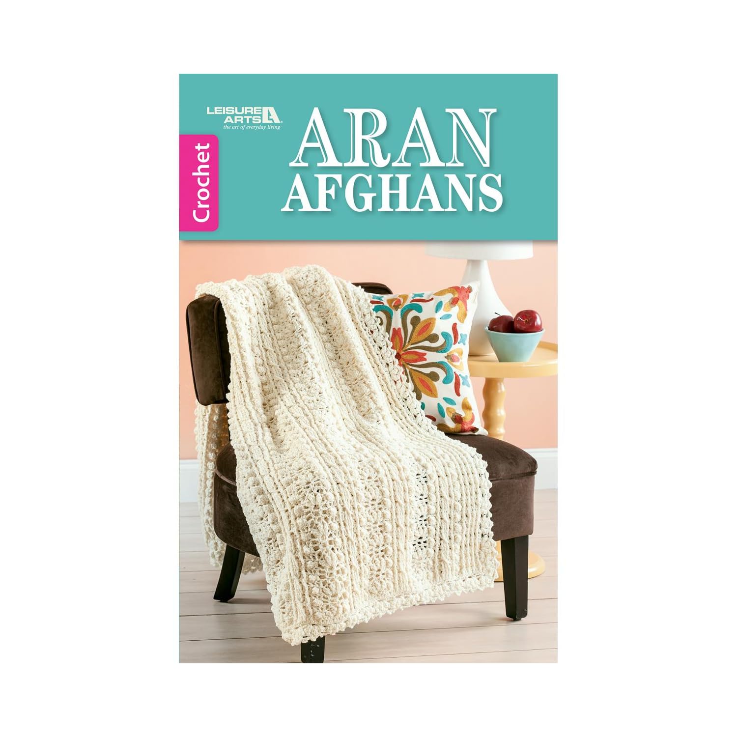 Leisure Arts Aran Afghans, Acrylic, Multicoloured, 0.1 x 5.4 x 8.4 cm