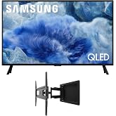 Samsung QN32Q8FAAFXZA 32 Inch Class QLED Q8F 4K Vision AI Smart TV with a Kanto R300 Recessed Low Profile Full Motion TV Wall Mount (2025)