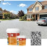 SHENGWEI Stone Bond Epoxy,Black and white- 3 Gallon, Covers 25 Sq Ft | Long-Lasting &amp; UV-Resistant, DIY Resin Flooring, Covers 25 Sq Ft