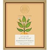 Forest Essentials Sandalwood and Turmeric Luxury Sugar Soap, 125g