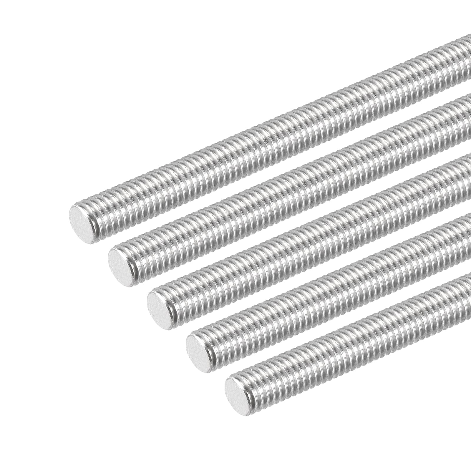 DMiotech 10 Pack M8x150mm Fully Threaded Rod 304 Stainless Steel Right Hand Threads Rod Bar Studs Clamps and U-Bolts