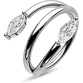 CM Crareesi Mania Star Helix Earrings 316L Surgical Steel Cartilage Earrings 16Gauge Helix Hoop Jewelry Double Helix Piercing Jewelry for Women