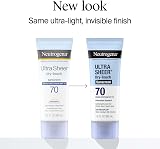 Neutrogena Ultra Sheer Broad Spectrum Sunscreen SPF 70 3 Oz view 2