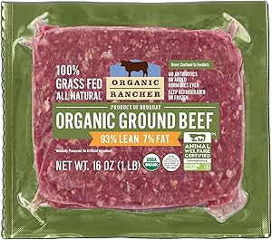 Organic Rancher Organic Ground Beef 93% Lean/7% Fat, 16 Oz