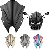 DREAMIZER Motorcycle Windshield Compatible with Kawasaki Ninja 500 SE 2024-2026,Windscreen Double Bubble Wind Deflector Protector Fairing for Motorcycles (Black)