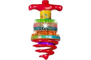 Izzy 'n' Dizzy Bouncing Musical Dreidel - Hanukkah Dreidel Game - Sings Oh Draidel as it Bounces and Spins - Light Up Dreidel - Chanukah Toys & Games