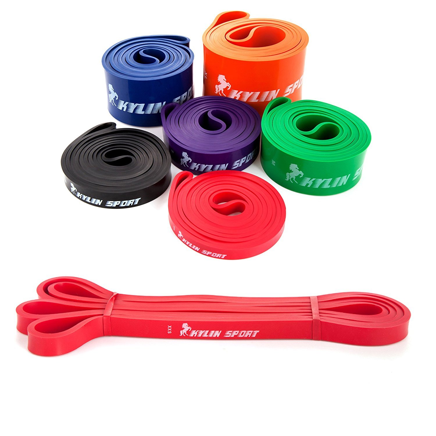 KYLIN SPORT Resistance Band Assisted Pull Up Bands Training Yoga Pilates Elastic Loop Stretch for Crossfit Gymnastics Power-lifting