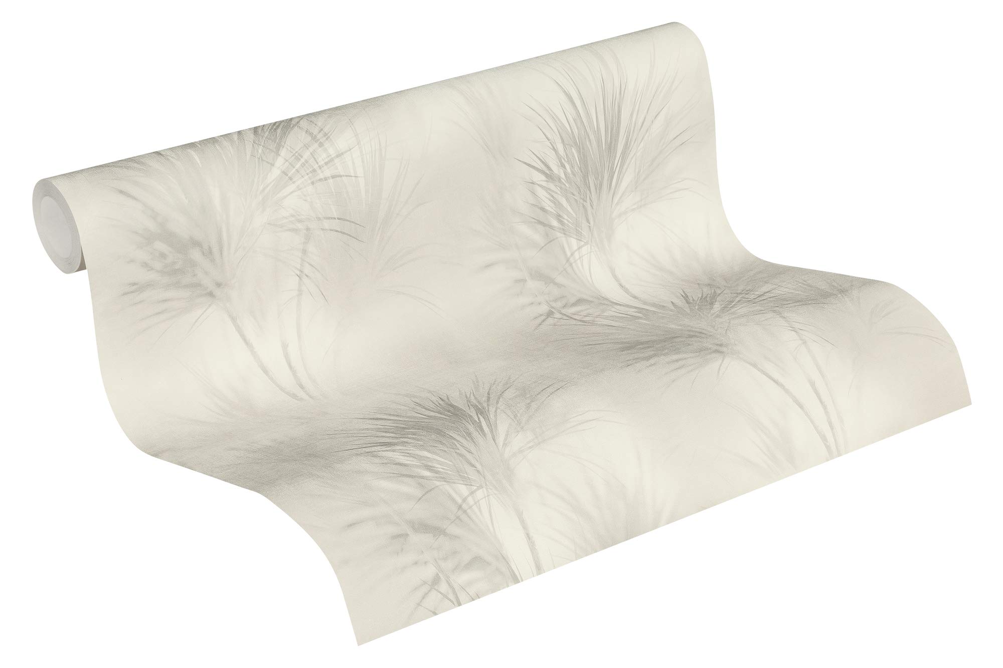 Jungle Wallpaper Exotic Life Non-Woven Wallpaper 10.05 m x 0.53 m Grey Made in Germany by Livingwalls 372751 37275-1