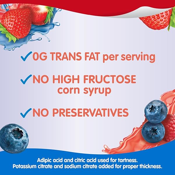 SNACK PACK STRAWBERRY AND BERRY BLUE FLAVORED JUICY GELS CUPS, 3.25 OZ., 12-COUNT FAMILY PACK