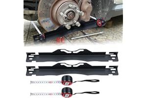 Noliven Wheel Alignment Tool Plates, Stainless Steel Toe Alignment Plate with 2 Tape Measures, Wheel Angle Alignment Tools fo