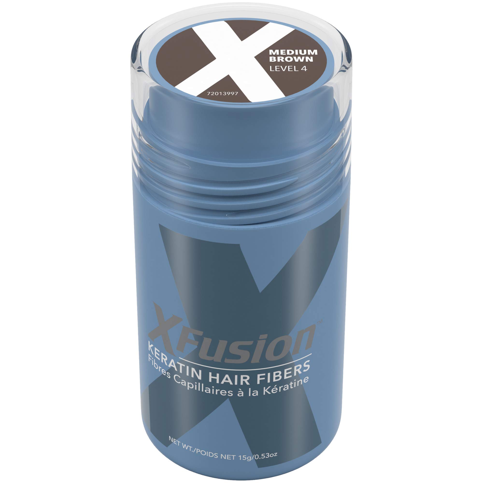 Photo 1 of XFusion Keratin Hair Fibers - Medium Brown (15G)