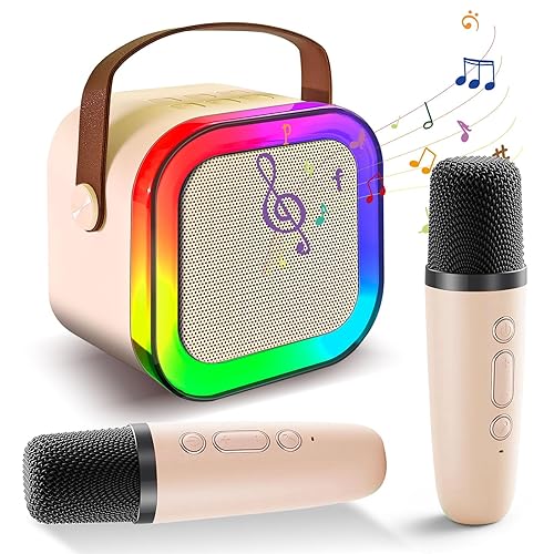 Mini Karaoke Machine for Kids Adults, Portable Bluetooth Speaker