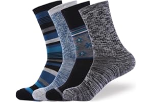 EnerWear 4/6 Pack Women's Merino Wool Outdoor Hiking Trail Crew Sock