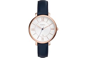 Fossil Women's Jacqueline Quartz Stainless Steel Dress Watch, Jacqueline Leather ES3793