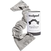 nodpod Patented Gentle Pressure Sleep Mask, Weighted Eye Mask | Patented Light Blocking Design for Sleeping, Travel &amp; Relaxation, Bead Filled, Machine Washable, BPA-Free, Elephant Gray