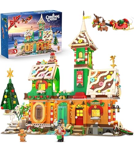 Conjunto de Adornos Navideños de Bloques de Construcción, Bombillas Decorativas para Árbol de Navidad, Renos, Cascanueces, Casa de Jengibre, Muñeco de Nieve, Papá Noel, 5 Regalos de Navidad para Niños Conjunto de Adornos Navideños de Bloques de Construcción, Bombillas Decorativas para Árbol de Navidad, Renos, Cascanueces, Casa de Jengibre, Muñeco de Nieve, Papá Noel, 5 Regalos de Navidad para Niños