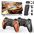 Upgraded Wireless Retro Gaming Console, Retro Game Stick 4K with 20,000+ Games and 9 Emulators Built-in, Plug and Play Video Games for TV, 2.4G Wireless Controllers