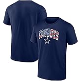 Fanatics Men's Navy Dallas Cowboys Banner Wave Logo T-Shirt