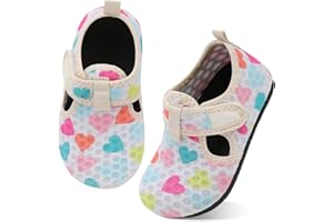 LeIsfIt Toddler Water Shoes Girls Boys Swim Beach Shoes Barefoot Aqua Socks Kids Non-Slip Water Socks