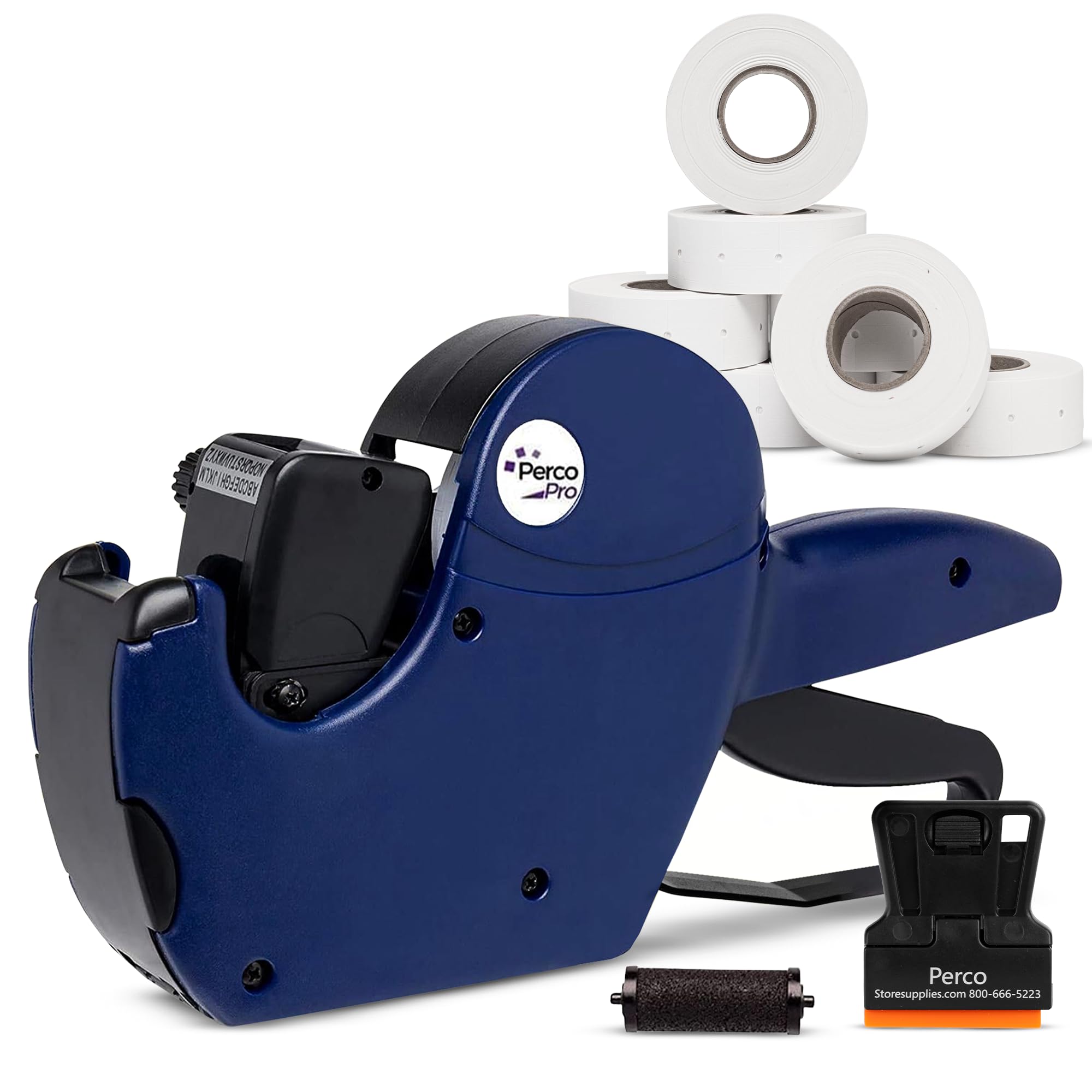 Photo 1 of Perco Pro 1 Line Date Label Gun Kit, Includes 8 Digits Date Gun Labeler, 10,000 Plain White Labels, and Preloaded Inker