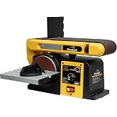 Woodskil 3A Variable Speed Belt Disc Sander for Wood,4x36" Belt,6" Disc | Benchtop Sander with 1060-2110FPM,2000-4000RPM,Higher Work Stop for DIY,Edge Shaping,Finishing,Stock Removal