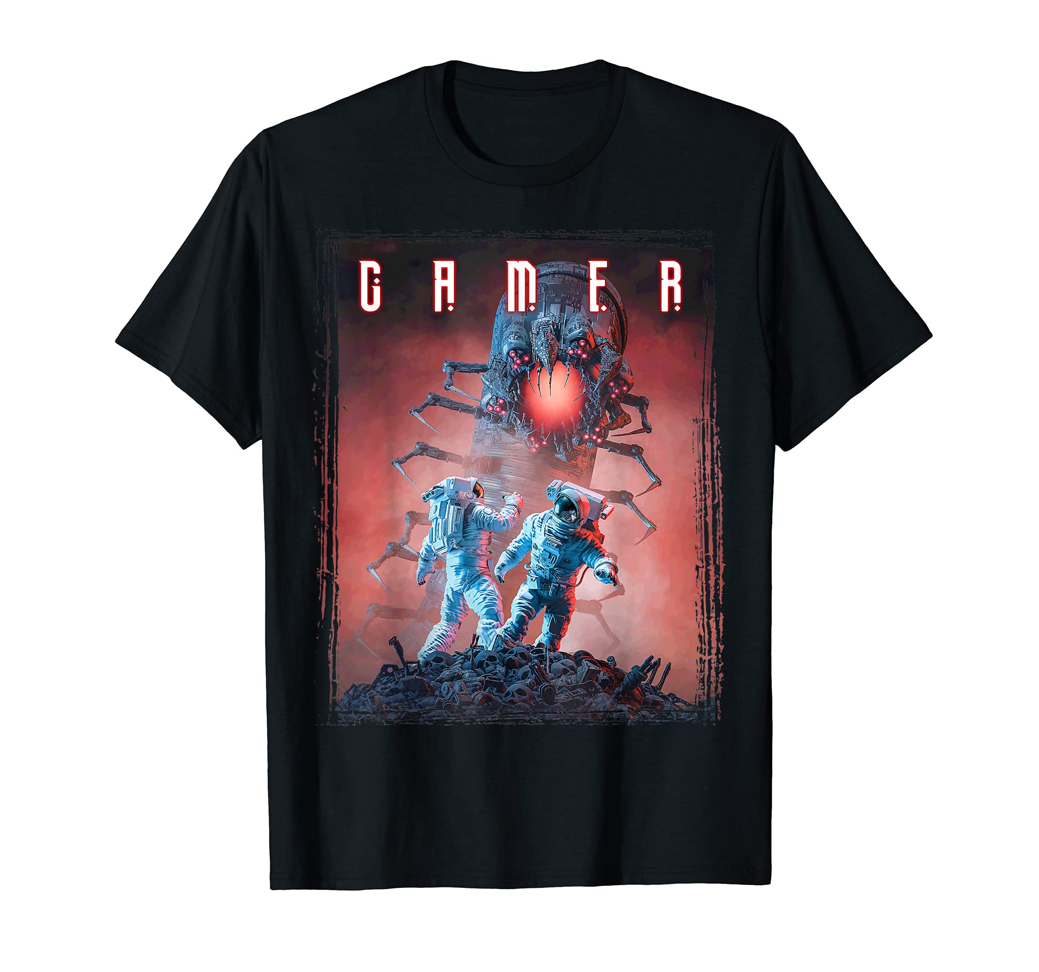 Science Fiction Astronaut Alien Robot Monster Insect Gamer T-Shirt