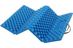 REDCAMP Ultralight Foam Backpacking Sit Pad, Foldable Waterproof Z Hiking Sitting Pad Insulated Stadium Seat Cushion with Str