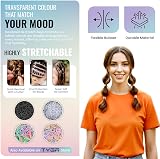 TYGA STORE Pack of 1000 Mini Rubber Bands Clear Hair Elastics view 2