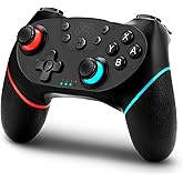 NENOTOH Pro Controller for Switch, Switch Lite & OLED - Adjustable Turbo, Dual Vibration, Ergonomic Non-Slip Gamepad Joystick