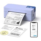 ETIKEZ Bluetooth Thermal Shipping Label Printer for Small Business, Purple | Wireless Portable Mailing Shipping Printer for USPS UPS Amazon Shopify Etsy - Compatible with iPhone Android Windows &amp; Mac