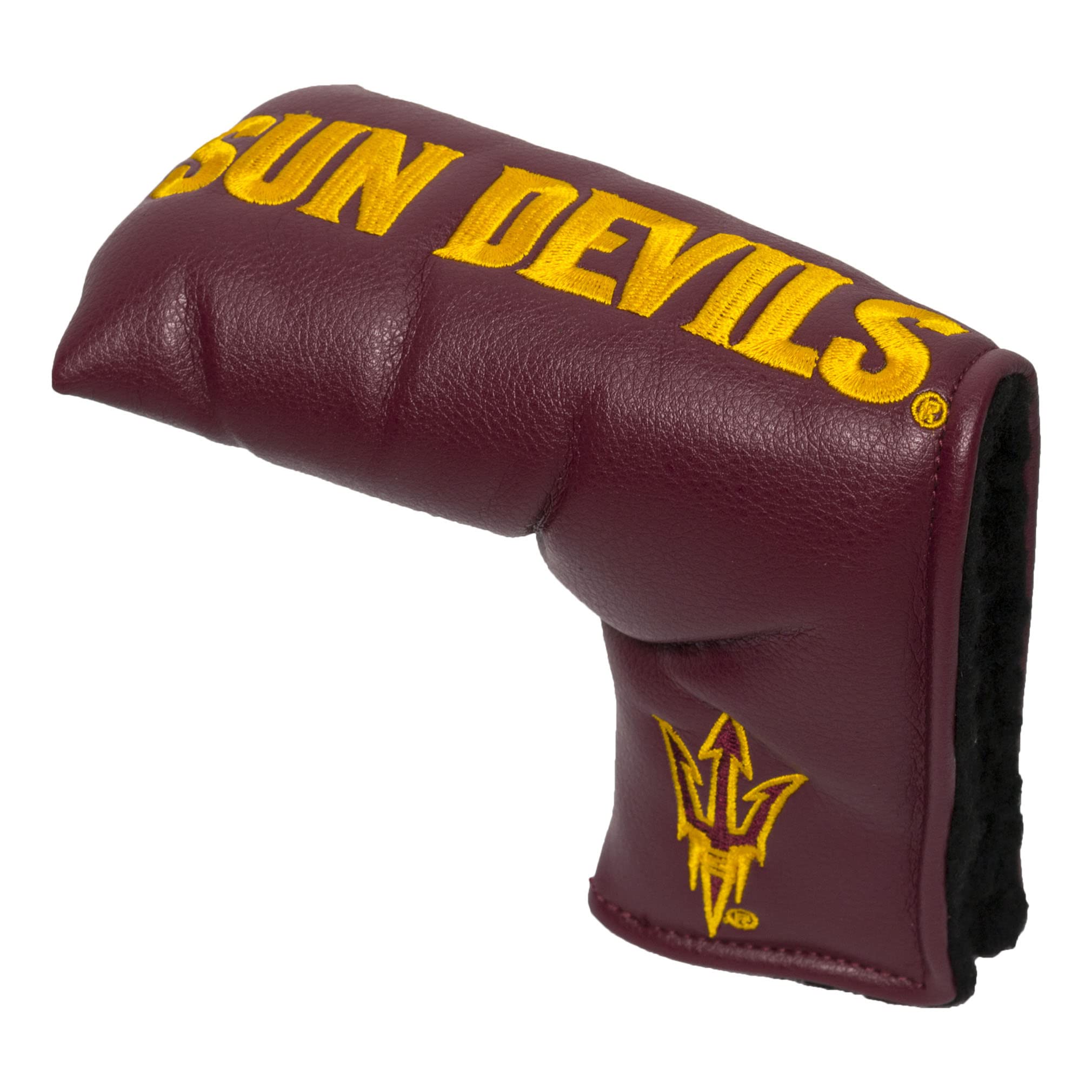 Team Golf NCAA Arizona State Sun Devils Vintage Blade Putter Cover Golf Club Vintage Blade Putter Headcover, Form Fitting Design, Fits Scotty Cameron, Taylormade, Odyssey, Titleist, Ping, Callaway
