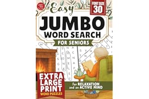 Easy Jumbo Word Search for Seniors: Extra Large Print Word Puzzles for Relaxation and an Active Mind (Word Find Books For Adults)