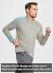 baleaf Men's Long Sleeve Running Shirts Workout
