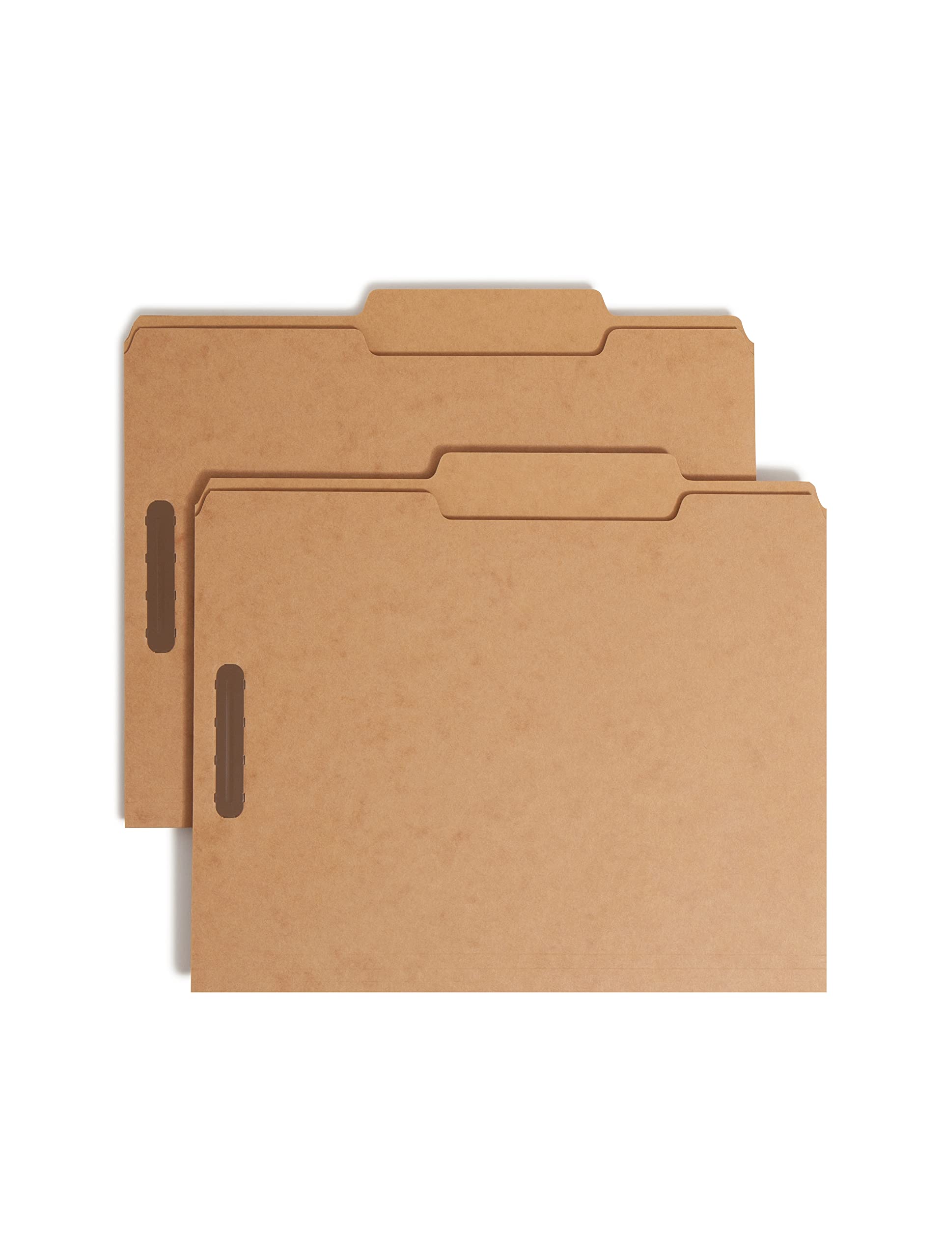 Smead Fastener File Folder, 2 Fasteners, 2/5-Cut Tab Right of Center Position, Letter Size, Kraft, 50 per Box (14882)