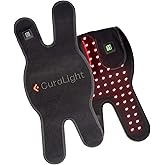 Curalight Red Light Therapy for Knee Pain, Infrared Light Therapy 660nm & 850nm Shoulder and Joint Pain Back Pain Relief, Red Light Therapy Pad for Shoulder Pain Wrap, Knee Brace Device Rechargeable