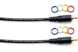 Mogami PURE PATCH RR-03 Professional Audio/Video Cable, Mono RCA Male Plugs, Gold Contacts, Straight Connectors, 3 Foot