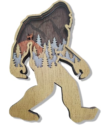 Bigfoot Beleive In Yourself When No One Else Will Tin Aluminum Sign 8 X...